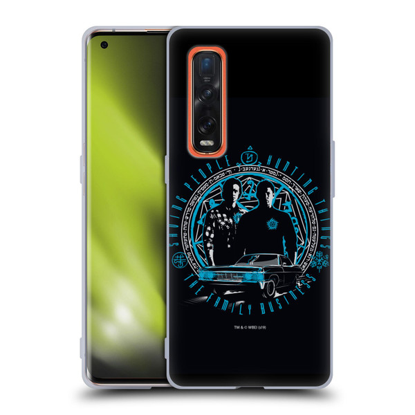 Supernatural Vectors Dean & Sam Business Soft Gel Case for OPPO Find X2 Pro 5G