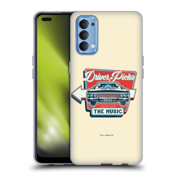 Supernatural Vectors Driver Picks Soft Gel Case for OPPO Reno 4 5G