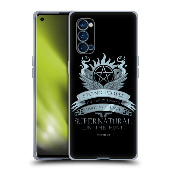 Supernatural Vectors Saving People Logo Soft Gel Case for OPPO Reno 4 Pro 5G