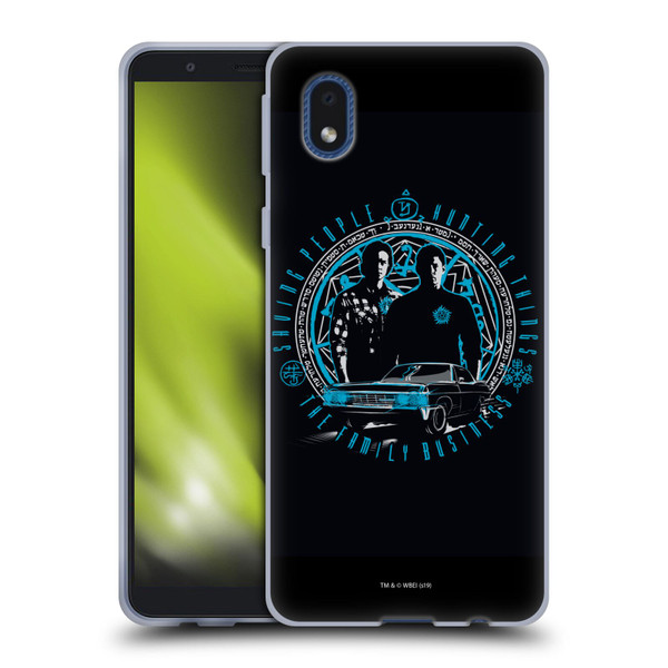 Supernatural Vectors Dean & Sam Business Soft Gel Case for Samsung Galaxy A01 Core (2020)