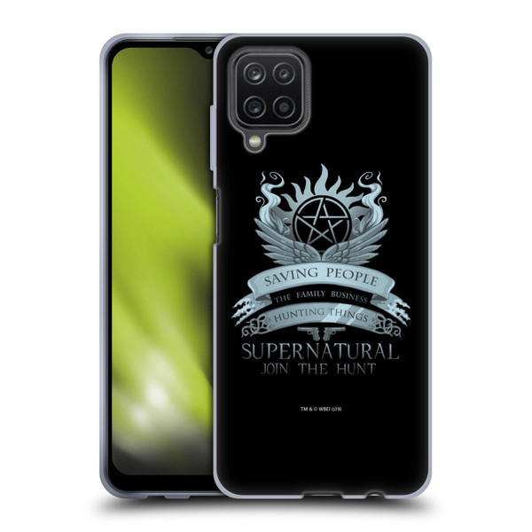 Supernatural Vectors Saving People Logo Soft Gel Case for Samsung Galaxy A12 (2020)