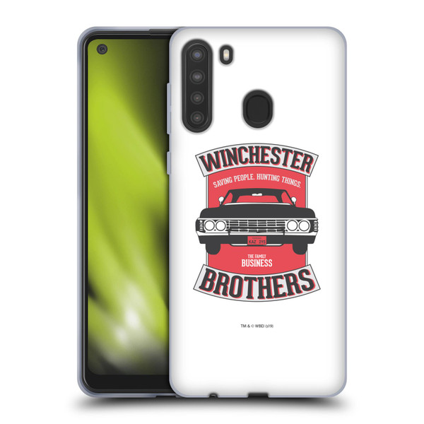 Supernatural Vectors Winchester Brothers 2 Soft Gel Case for Samsung Galaxy A21 (2020)