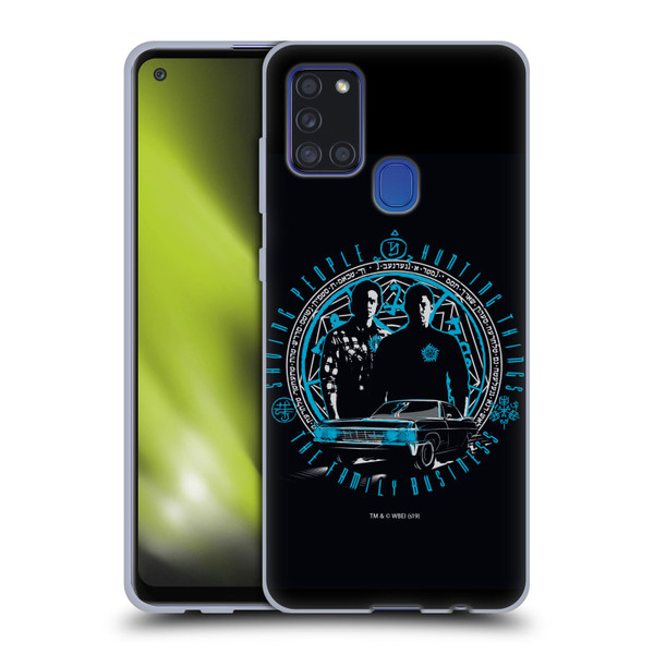 Supernatural Vectors Dean & Sam Business Soft Gel Case for Samsung Galaxy A21s (2020)