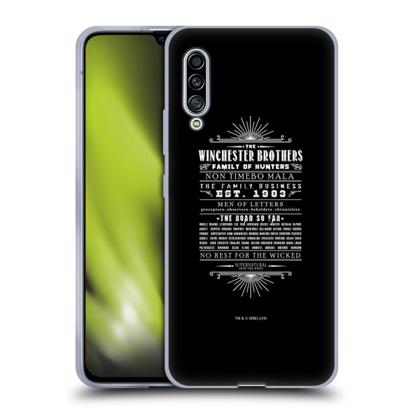 Supernatural Vectors Winchester Brothers Soft Gel Case for Samsung Galaxy A90 5G (2019)