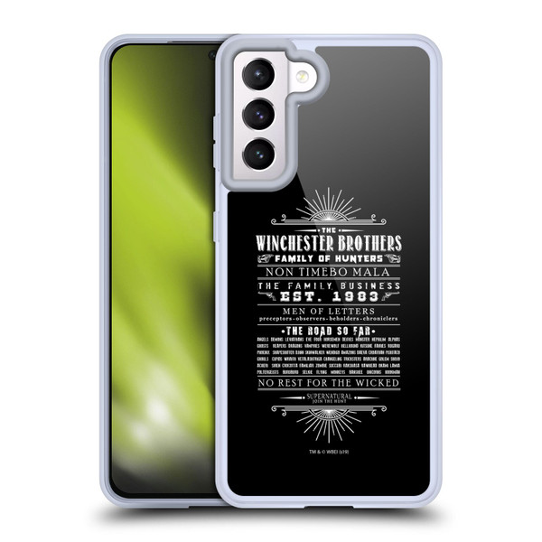 Supernatural Vectors Winchester Brothers Soft Gel Case for Samsung Galaxy S21 5G