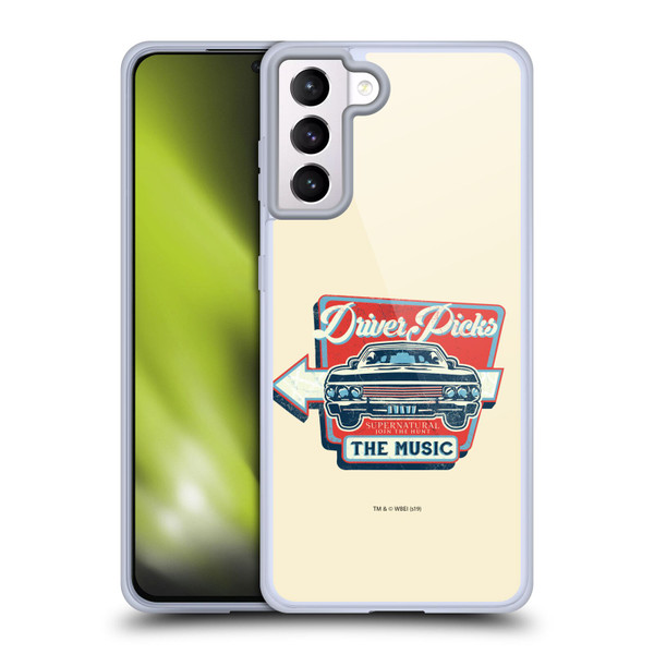 Supernatural Vectors Driver Picks Soft Gel Case for Samsung Galaxy S21+ 5G