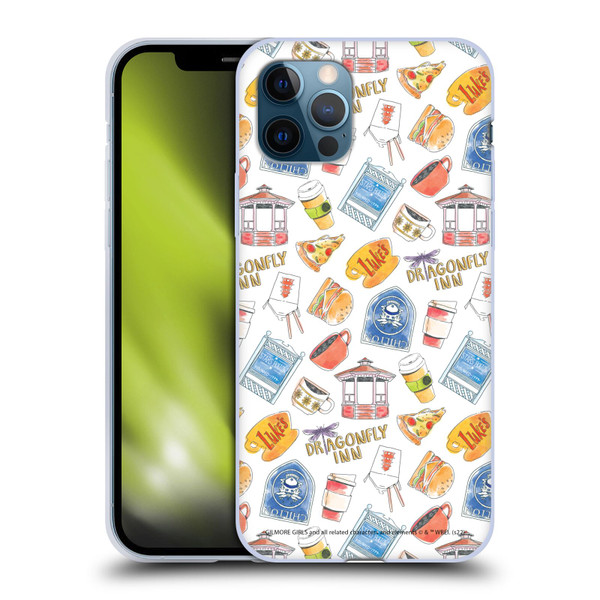 Gilmore Girls Graphics Icons Soft Gel Case for Apple iPhone 12 / iPhone 12 Pro