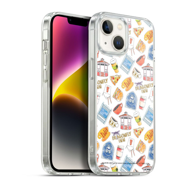 Gilmore Girls Graphics Icons Soft Gel Case for Apple iPhone 14