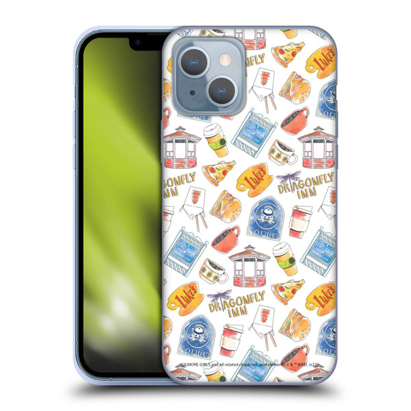 Gilmore Girls Graphics Icons Soft Gel Case for Apple iPhone 14