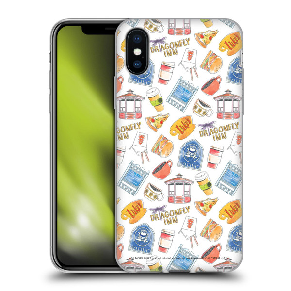 Gilmore Girls Graphics Icons Soft Gel Case for Apple iPhone X / iPhone XS