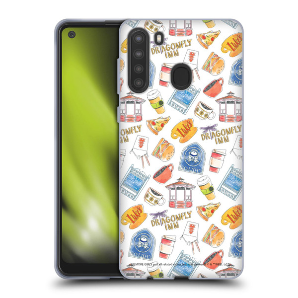 Gilmore Girls Graphics Icons Soft Gel Case for Samsung Galaxy A21 (2020)