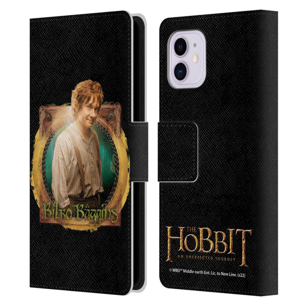 The Hobbit An Unexpected Journey Key Art Bilbo Leather Book Wallet Case Cover For Apple iPhone 11
