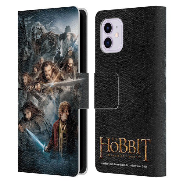 The Hobbit An Unexpected Journey Key Art Group Leather Book Wallet Case Cover For Apple iPhone 11