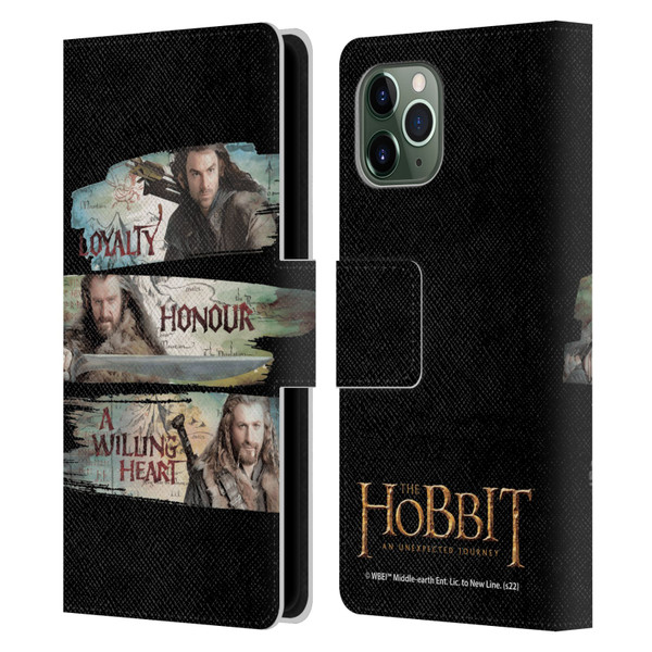 The Hobbit An Unexpected Journey Key Art Loyalty And Honour Leather Book Wallet Case Cover For Apple iPhone 11 Pro