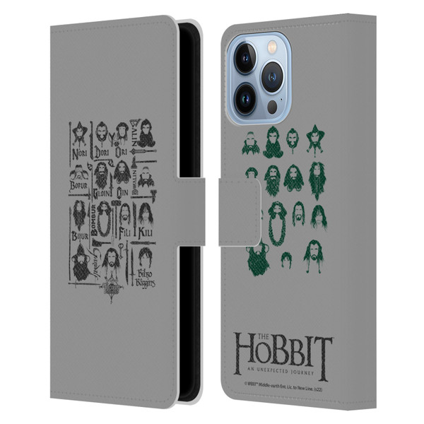 The Hobbit An Unexpected Journey Key Art The Company Leather Book Wallet Case Cover For Apple iPhone 13 Pro Max