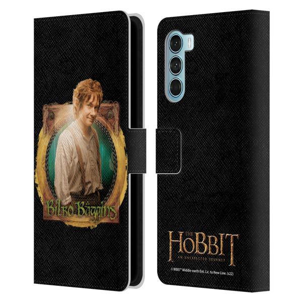 The Hobbit An Unexpected Journey Key Art Bilbo Leather Book Wallet Case Cover For Motorola Edge S30 / Moto G200 5G