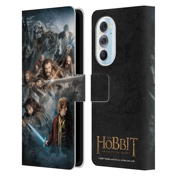 The Hobbit An Unexpected Journey Key Art Group Leather Book Wallet Case Cover For Motorola Edge X30