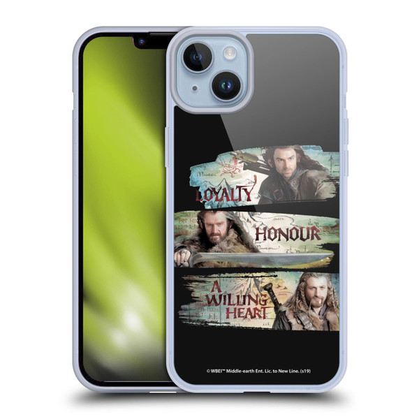 The Hobbit An Unexpected Journey Key Art Loyalty And Honour Soft Gel Case for Apple iPhone 14 Plus