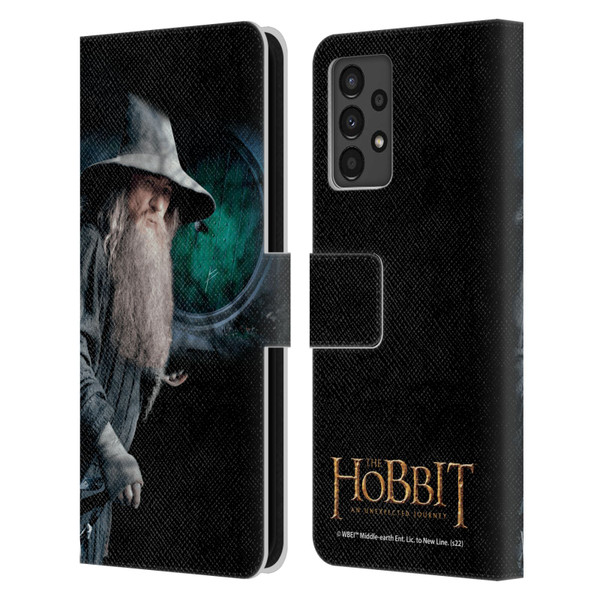 The Hobbit An Unexpected Journey Key Art Gandalf Leather Book Wallet Case Cover For Samsung Galaxy A13 (2022)