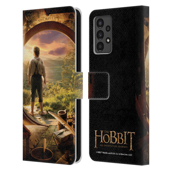 The Hobbit An Unexpected Journey Key Art Hobbit In Door Leather Book Wallet Case Cover For Samsung Galaxy A13 (2022)