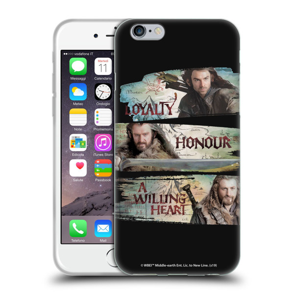 The Hobbit An Unexpected Journey Key Art Loyalty And Honour Soft Gel Case for Apple iPhone 6 / iPhone 6s