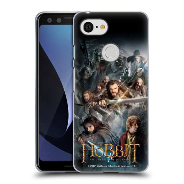 The Hobbit An Unexpected Journey Key Art Group Soft Gel Case for Google Pixel 3