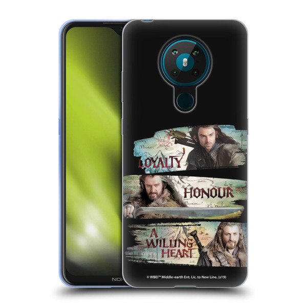 The Hobbit An Unexpected Journey Key Art Loyalty And Honour Soft Gel Case for Nokia 5.3