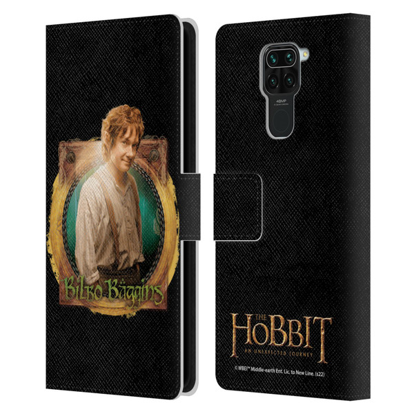 The Hobbit An Unexpected Journey Key Art Bilbo Leather Book Wallet Case Cover For Xiaomi Redmi Note 9 / Redmi 10X 4G