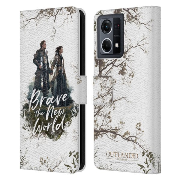 Outlander Composed Graphics Brave The New World Leather Book Wallet Case Cover For OPPO Reno8 4G