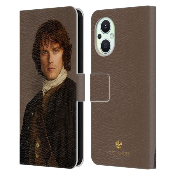 Outlander Characters Jamie Traditional Leather Book Wallet Case Cover For OPPO Reno8 Lite