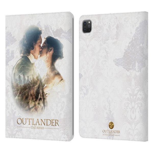 Outlander Portraits Claire & Jamie Kiss Leather Book Wallet Case Cover For Apple iPad Pro 11 2020 / 2021 / 2022