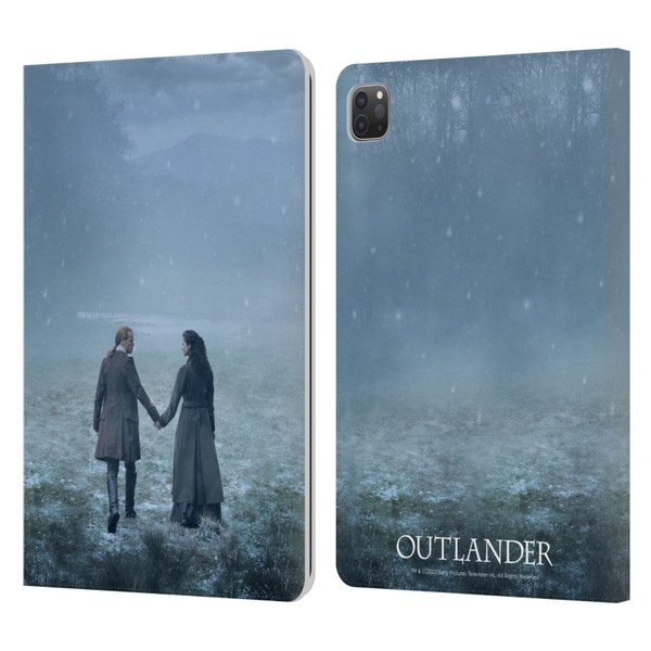 Outlander Season 6 Key Art Jamie And Claire Leather Book Wallet Case Cover For Apple iPad Pro 11 2020 / 2021 / 2022