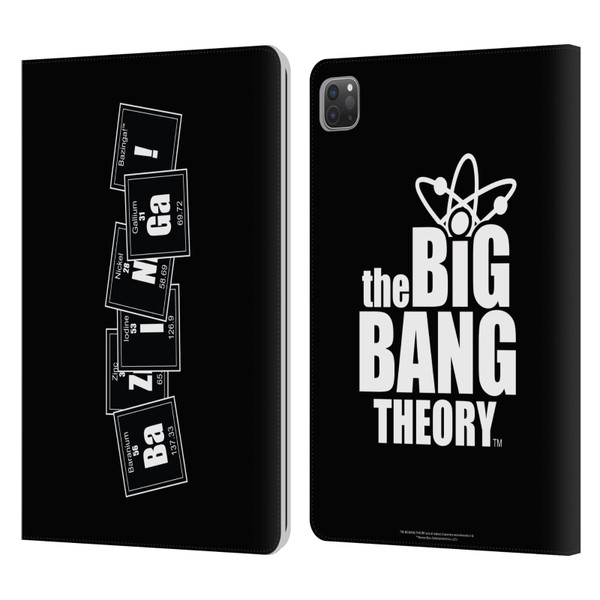 The Big Bang Theory Bazinga Elements Leather Book Wallet Case Cover For Apple iPad Pro 11 2020 / 2021 / 2022