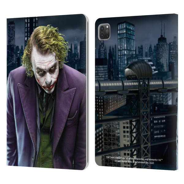 The Dark Knight Character Art Joker Leather Book Wallet Case Cover For Apple iPad Pro 11 2020 / 2021 / 2022