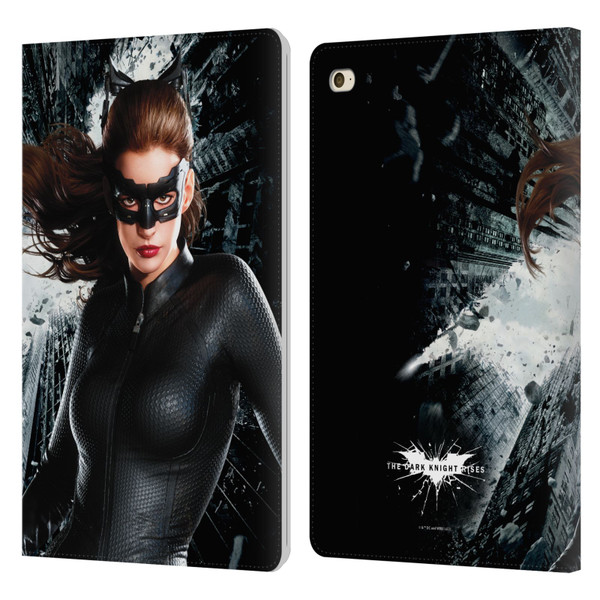 The Dark Knight Rises Character Art Catwoman Leather Book Wallet Case Cover For Apple iPad mini 4
