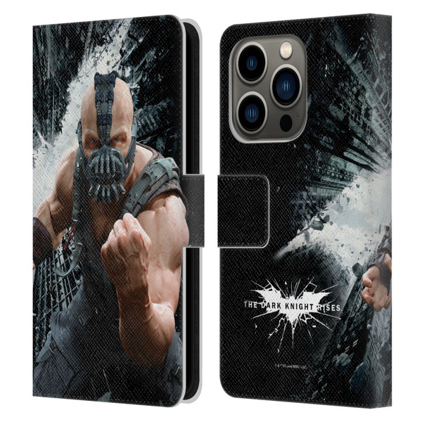 The Dark Knight Rises Character Art Bane Leather Book Wallet Case Cover For Apple iPhone 14 Pro