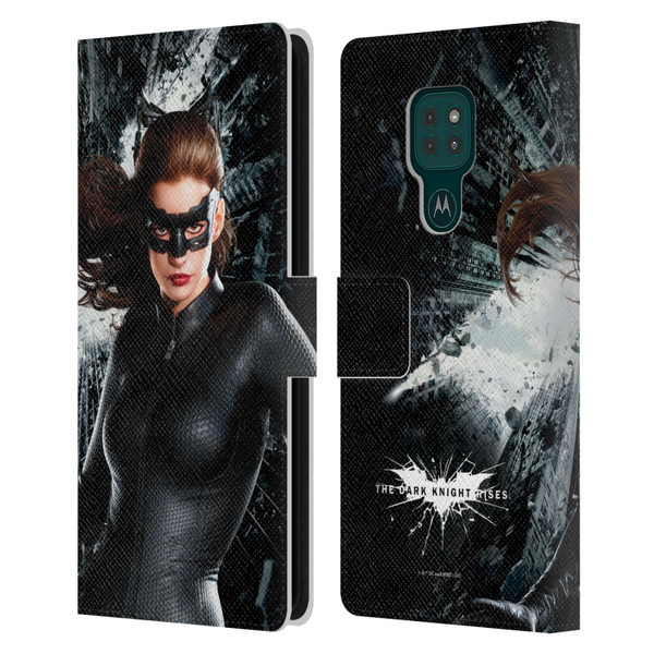 The Dark Knight Rises Character Art Catwoman Leather Book Wallet Case Cover For Motorola Moto G9 Play