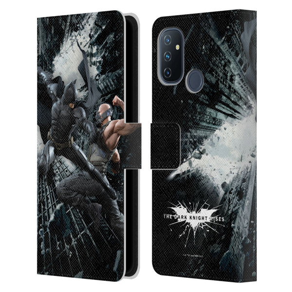 The Dark Knight Rises Character Art Batman Vs Bane Leather Book Wallet Case Cover For OnePlus Nord N100