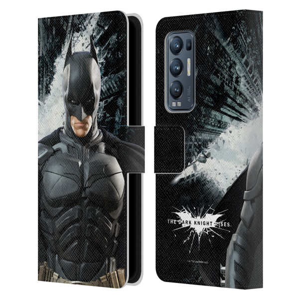 The Dark Knight Rises Character Art Batman Leather Book Wallet Case Cover For OPPO Find X3 Neo / Reno5 Pro+ 5G