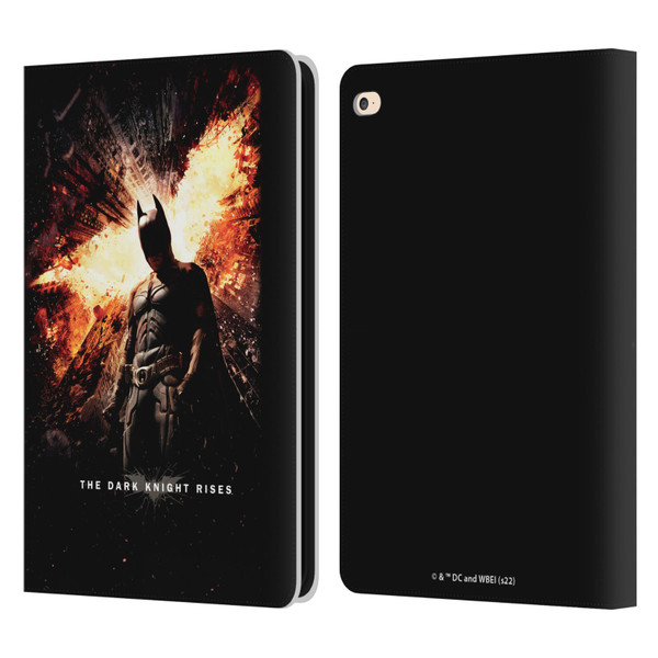The Dark Knight Rises Key Art Batman Poster Leather Book Wallet Case Cover For Apple iPad Air 2 (2014)