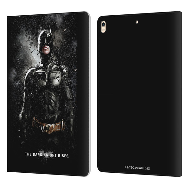 The Dark Knight Rises Key Art Batman Rain Poster Leather Book Wallet Case Cover For Apple iPad Pro 10.5 (2017)