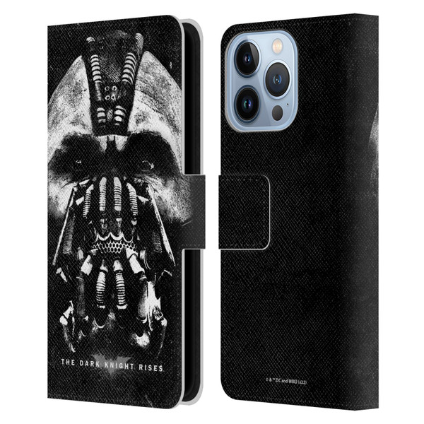 The Dark Knight Rises Key Art Bane Leather Book Wallet Case Cover For Apple iPhone 13 Pro