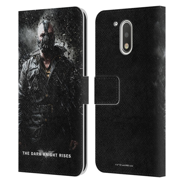 The Dark Knight Rises Key Art Bane Rain Poster Leather Book Wallet Case Cover For Motorola Moto G41