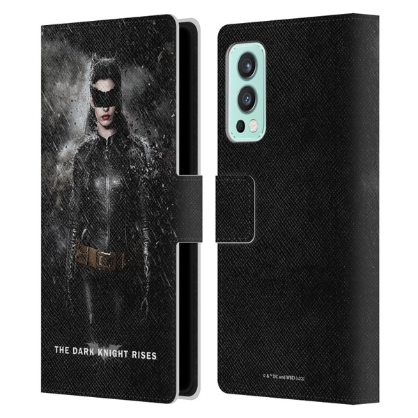 The Dark Knight Rises Key Art Catwoman Rain Poster Leather Book Wallet Case Cover For OnePlus Nord 2 5G