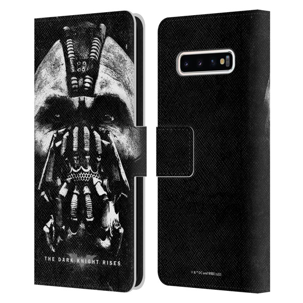 The Dark Knight Rises Key Art Bane Leather Book Wallet Case Cover For Samsung Galaxy S10+ / S10 Plus