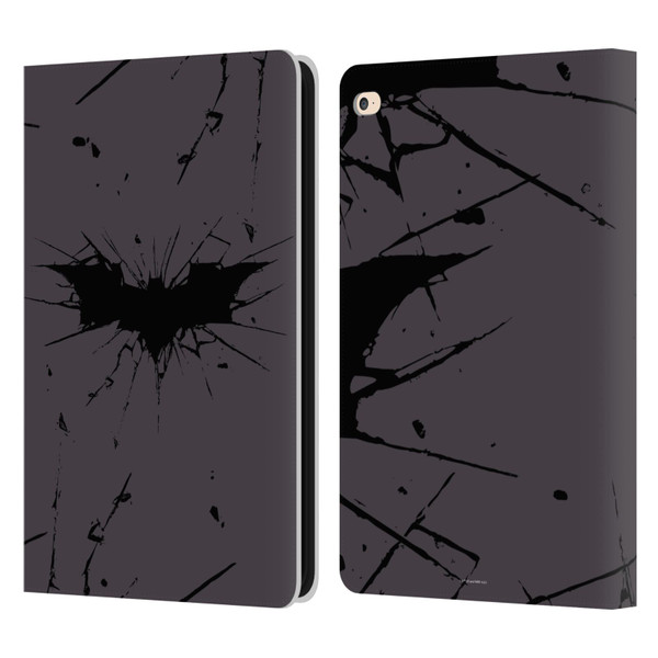 The Dark Knight Rises Logo Black Leather Book Wallet Case Cover For Apple iPad Air 2 (2014)