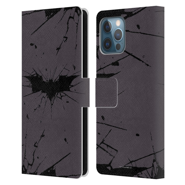 The Dark Knight Rises Logo Black Leather Book Wallet Case Cover For Apple iPhone 12 Pro Max