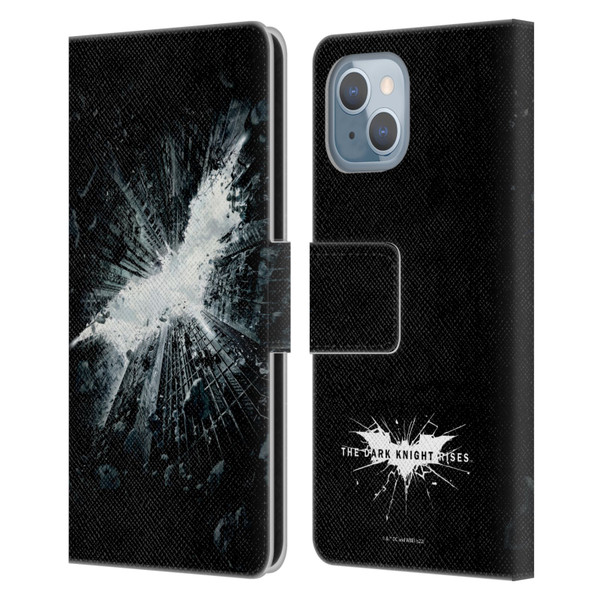The Dark Knight Rises Logo Poster Leather Book Wallet Case Cover For Apple iPhone 14