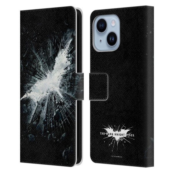 The Dark Knight Rises Logo Poster Leather Book Wallet Case Cover For Apple iPhone 14 Plus