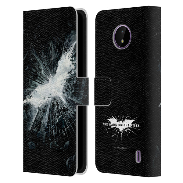 The Dark Knight Rises Logo Poster Leather Book Wallet Case Cover For Nokia C10 / C20